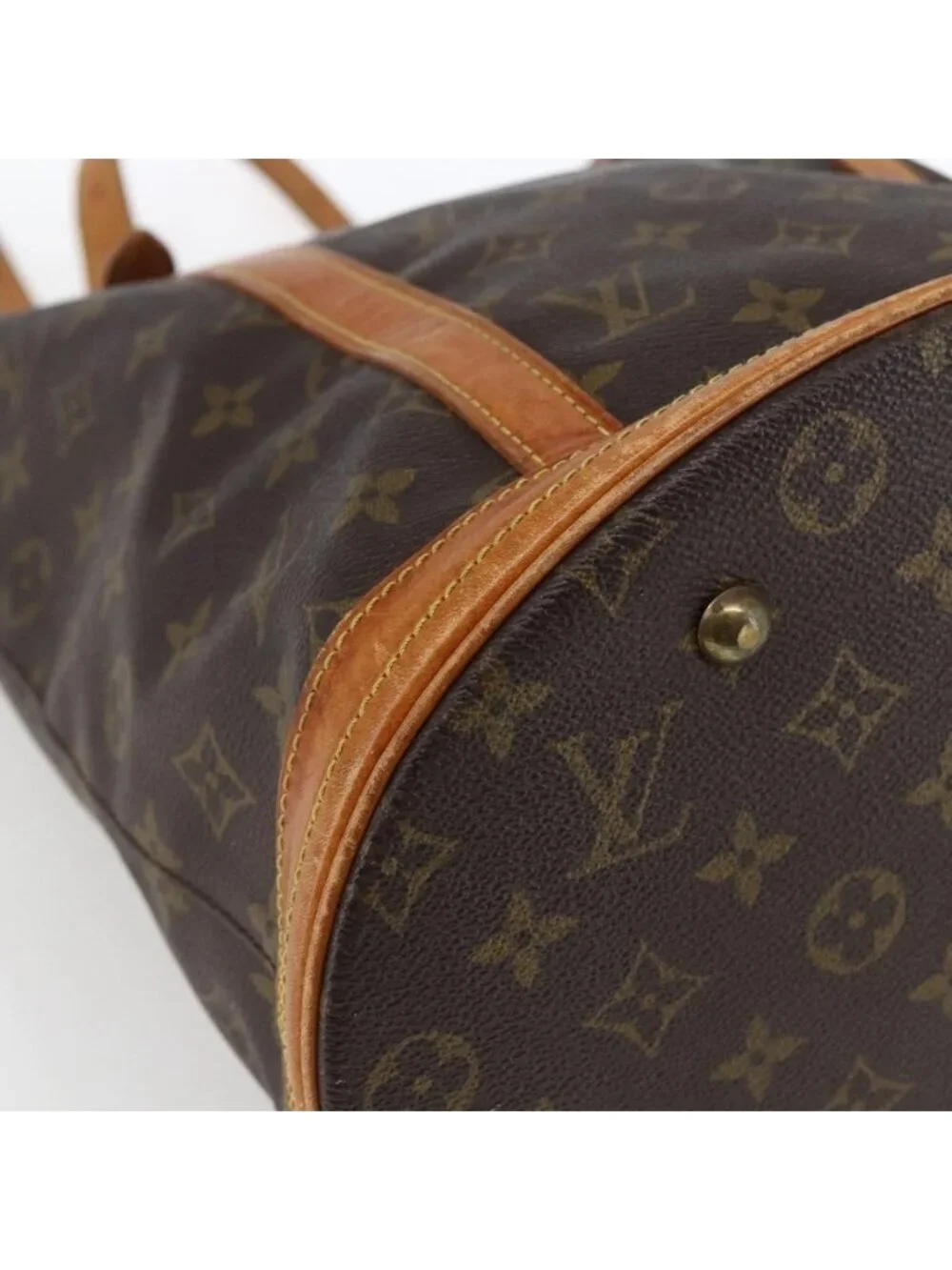 Authentic LOUIS VUITTON Monogram Bucket GM Shoulder Bag M42236 LV